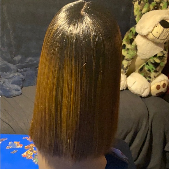 Natural styled golden bronze lace front wig - Picture 4 of 5